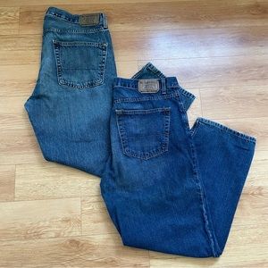Levis Jeans Mens 38 Authentic Signature Relaxed Straight 38x29 Lot Of Two Blue